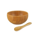 Eco-friendly Handmade Custom Logo Cute Small Mini Beauty Oil Mixing Cosmetic Bamboo Bowl for Facial