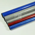 3K Glossy Blue Red Silver Diameter 10mm 12mm 14mm 16mm 18mm 20mm 22mm 24mm 26mm 28mm 500mm Carbon Fiber Tube
