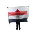 150x90cm Custom Size Logo Cheering Fan Cape Body Flag the Arab Republic of Egypt  National Shawl Flag