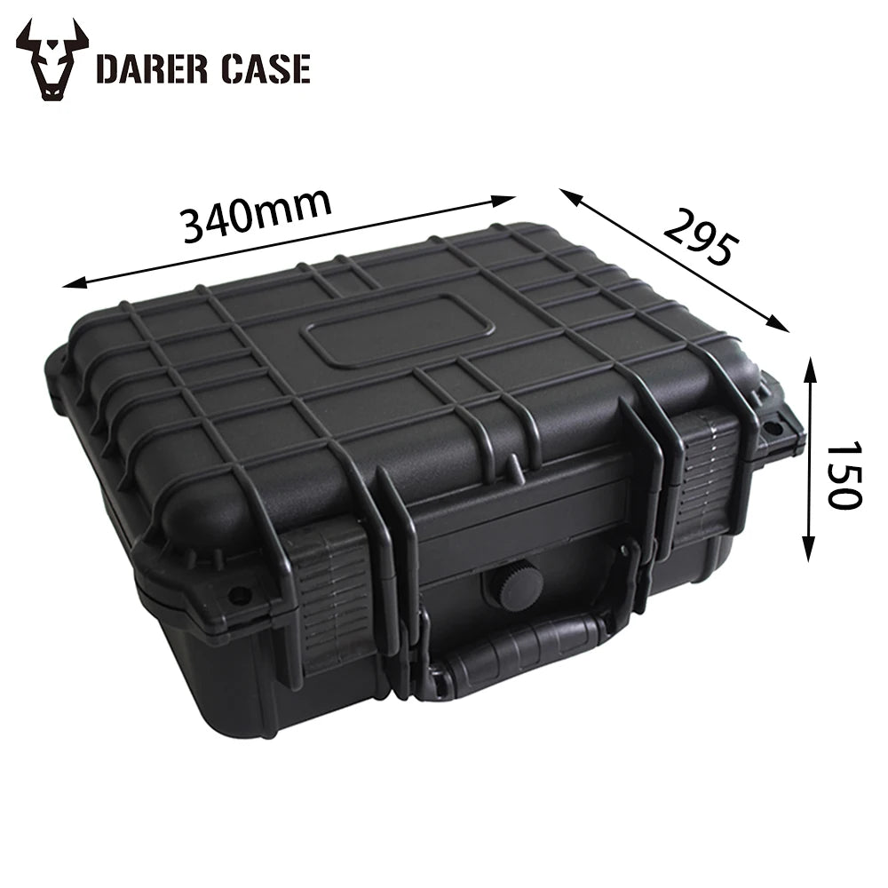DPC044 Small Plastic Dental Instrument Black Carry Protector case
