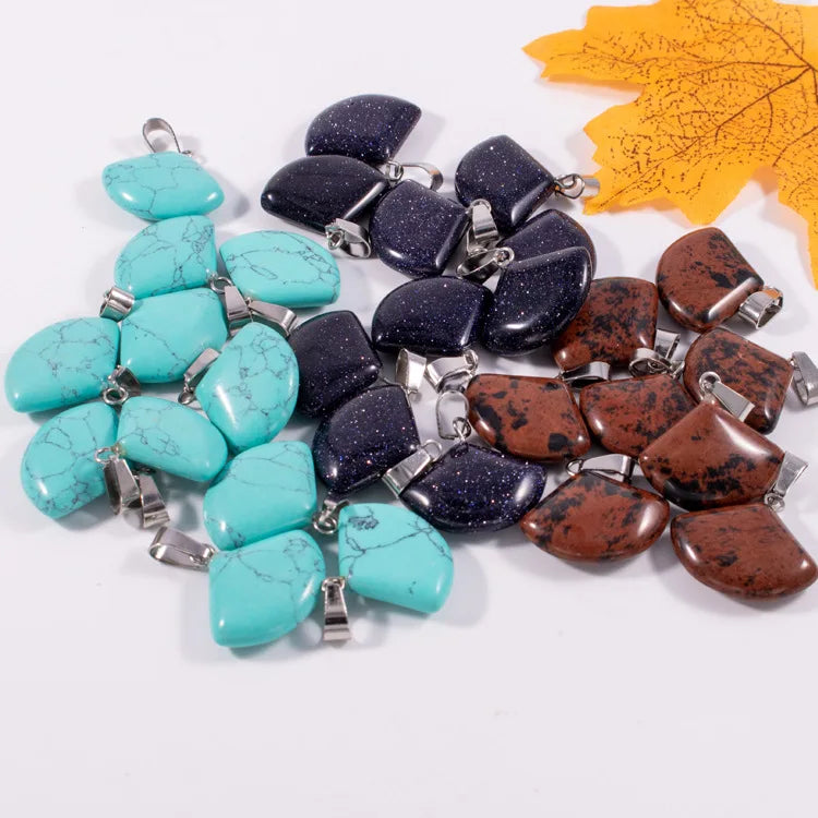 Huiying Healing crystal stone crystal beautiful fashion gemstone sector pendant jewelry