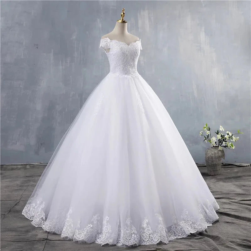 Guangzhou Auyan 2024 New Big Size Export Wedding Dress Tail