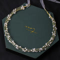 Handmade Luxurious Women Wedding Bridal Headpiece  Pearl Crystal Rhinestone Marriage Bride Pageant Hairband