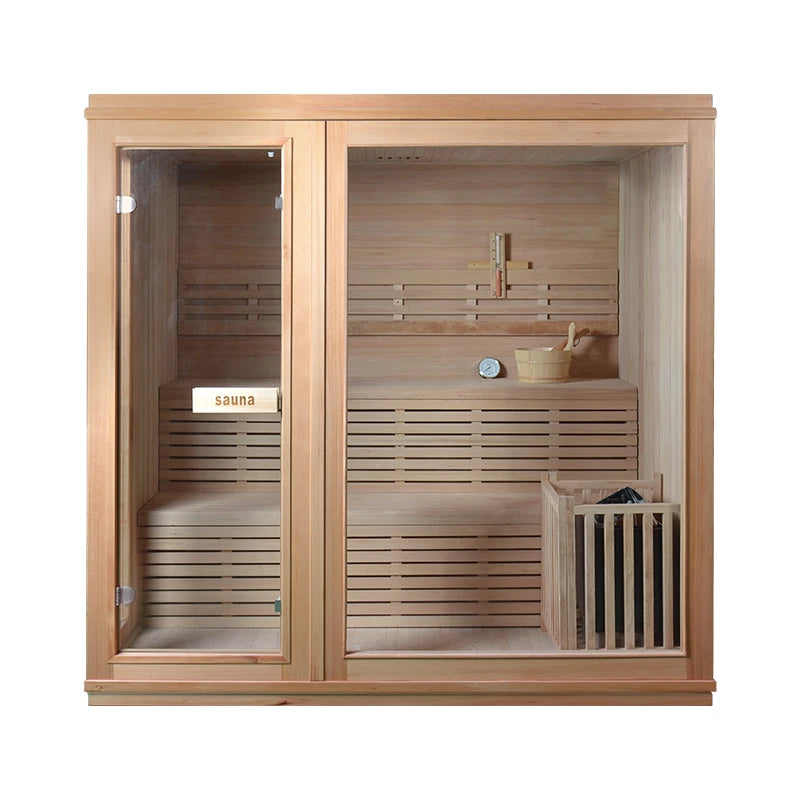 Indoor Finland Traditional Steam Sauna Rooms