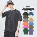 Custom Vintage Cartoon Animal Printed T-Shirt Graphic 100% Cotton One Piece Oversized Anime Acid Wash t Shirt for Men