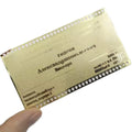 Customized Premium Die Cut Metal Credit Card Stainless Steel Vip Member Metal Business Cards for Laser Engraving