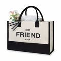 FAMA Authorized Oversize Women's Canvas Travel Tote Bag Handbags with Canvas Printing for Shopping
