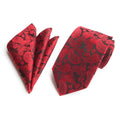 Casual Paisley Neckties With Pocket Square Wholesale Men Ties and Hanky Set Custom Ensemble Cravate Mouchoirs