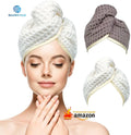 Wholesale Custom Waffle Microfiber Bath Towel Women Quick Drying High Water Absorbency Soft Salon Towel Hair Care Woven