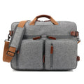Custom Convertible Waterproof Oxford Backpack Messenger Bag Laptop Case Business Briefcase for 17.3 Inch Laptops Unisex
