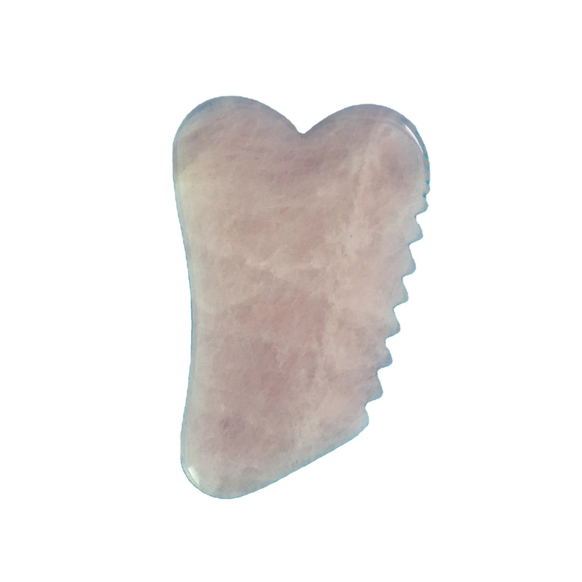 HY Top Quality Crystal Rose Quartz New Shape Pink Crystal Scraping Board With Spiky For Face Gua Sha SPA MegaBDM