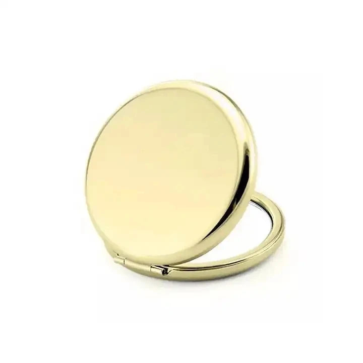 Hot-selling Round Folded Makeup Mirrors Rose Gold Silver Double-Sized Pocket Mirror Making up for Personalized Gift Mirror