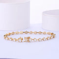 Sparkle 14k Gold Customized Men Women Moissanite Round Tennis Bracelet Jewelry