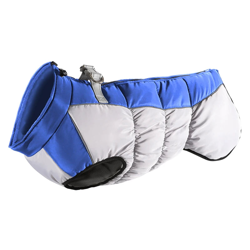 Custom Dog Clothes Thick Warm Polar Fleece Large Dog Clothing Can Accommodate Reflective Winter Waterproof Pet Quilted Coat