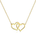 Dylam S925 Sterling Silver Heart Necklace Cz Cubic Zirconia Dainty Minimalist Zircon Design Mama Necklaces For Mother Gift