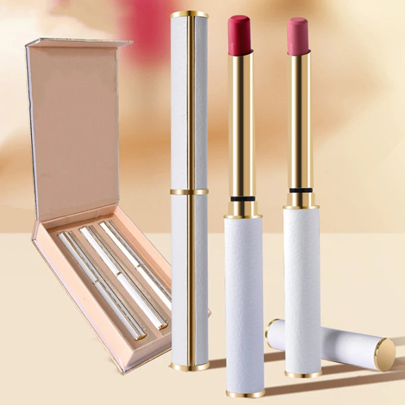 Wholesale Premium Innovative Design Vegan Waterproof 12 Colors Matte Lipstick Set Custom