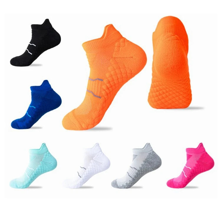 Mens Running Socks Solid Color Black Custom logo Low Cut Manufacturer White  Basketball Socks Sports Men