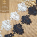 French Lace Water Soluble Polyester Embroidery Cartoon Kitten Barcode Design Off-the-Shelf Garment Accessories for Shoes Bags