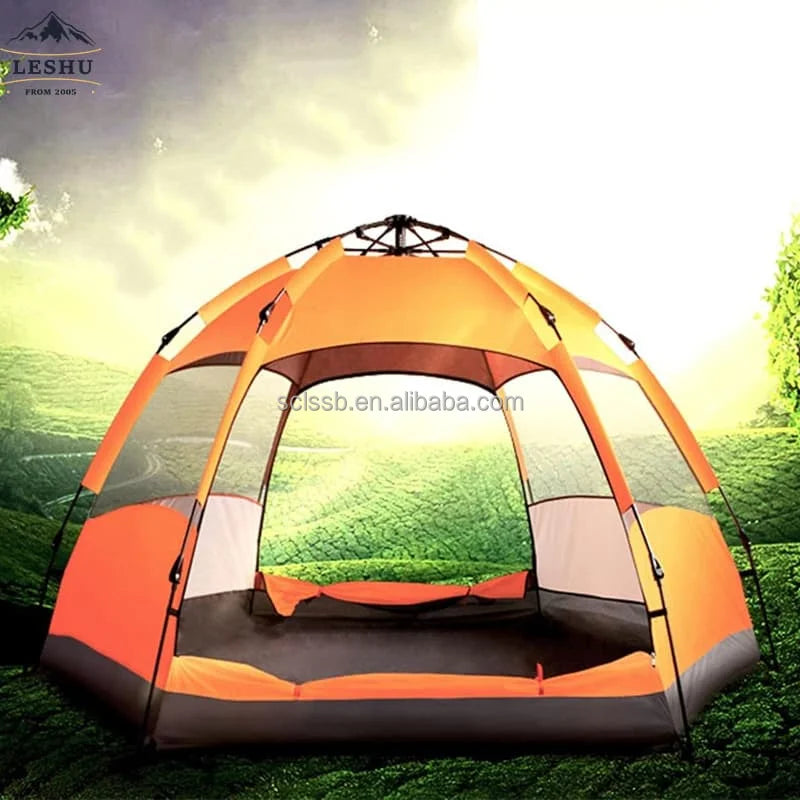 Warehouse Pitch and Breakdown Camping Accessories Automatic Tent Outdoor Foldable Dark Green Automatic Picnic Nature Hiking Tent