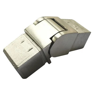 Condibe Glass Fence Slot square Handrail Vertical Adjustable Connector
