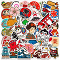 50PCS Japanese culture lucky cat Japan travel sticker