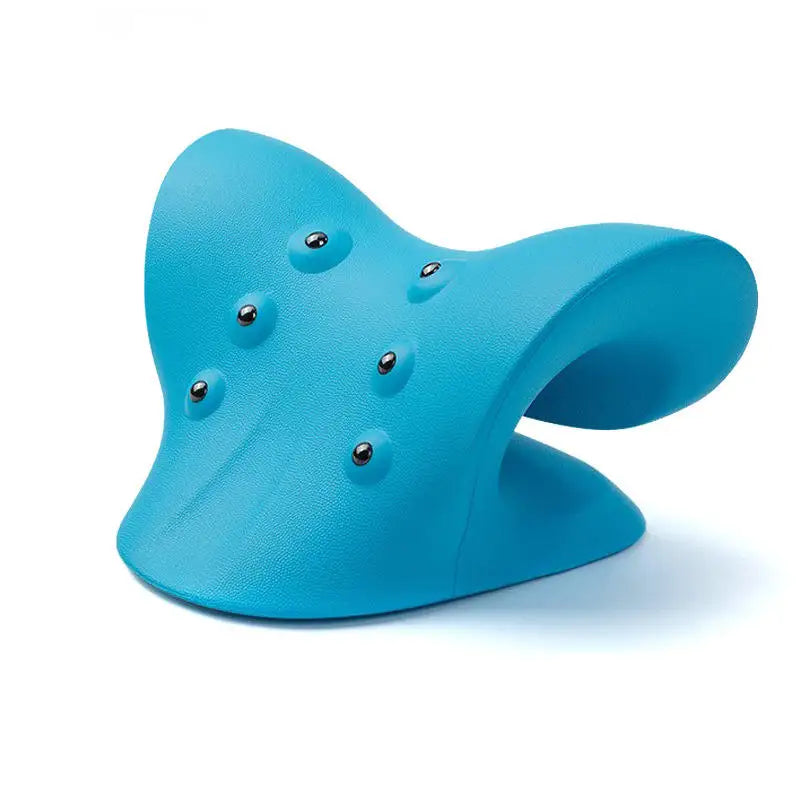 Deformable EVA Ergonomic Cervical Pillow Spine Massager Gravity Muscle Relaxation Traction Device for Posture Alignment Support