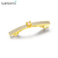 LUOTEEMI Clip Bridal Jewelry Korean Wedding Crystal Flower Tiara Girl Vintage Jewellery Designer Hair Pin