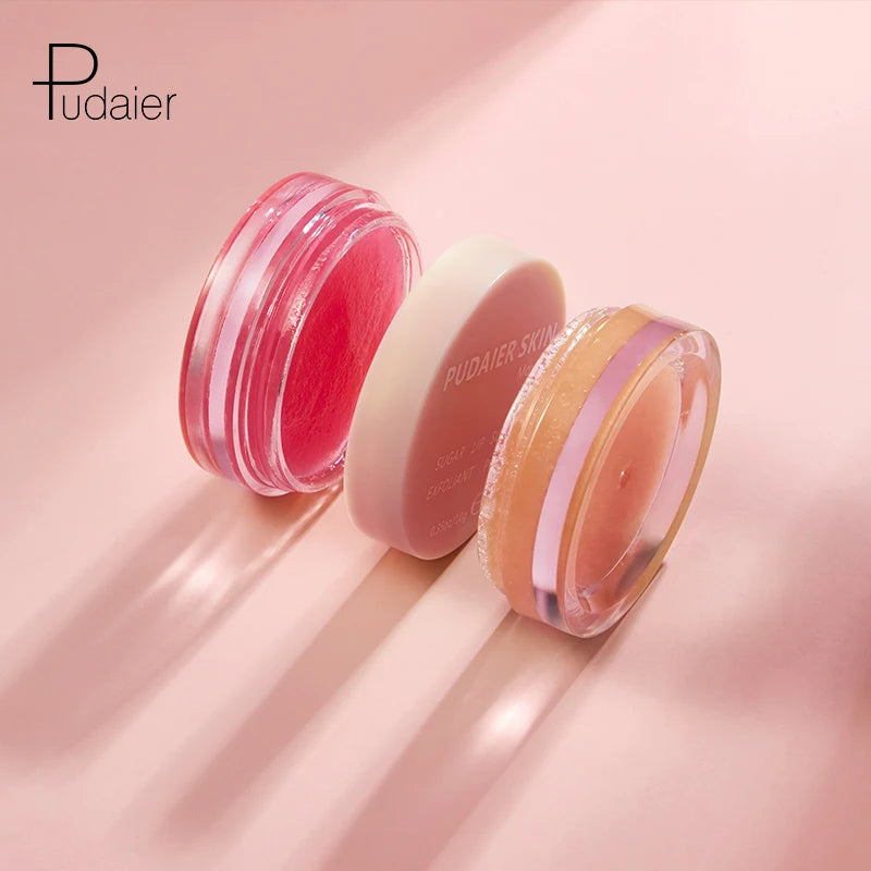 Pudaier Lip Care Scrub Exfoliating Cream Enhancer Lip Balm Nutritional Repair Sleep Lip Mask Care Makeup