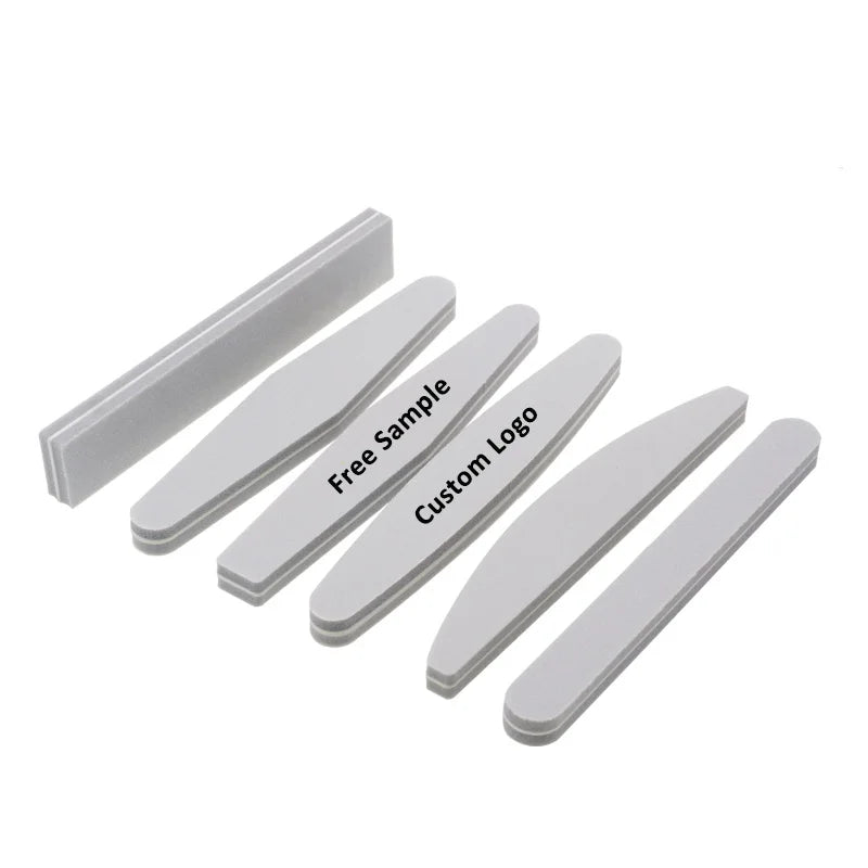 FREE SAMPLE Washable Double Sided Professional Manicure 80/150/100/180/240 Nail File Sponge Nail Files Buffers for DIY Salon Use