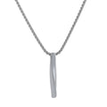Fashion Jewelry Creative Geometry Pendant Stainless Steel Hip Hop Box Chain Necklace for Men