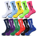 Free Sample Wholesale Crew Custom logo Performance Sports Elite Soccer Designer Anti slip Football Grip Socks for Men