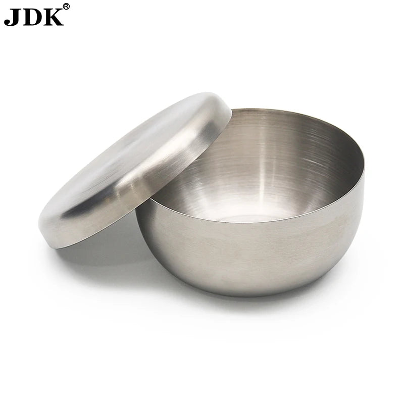 Handmade Professional Stainless Steel Shaving Soap Bowl Portable Mug for Shave Cream & Wet Shaving