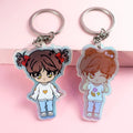 Korean Style Acrylic Pendant Kpop Plastic Key Chains
