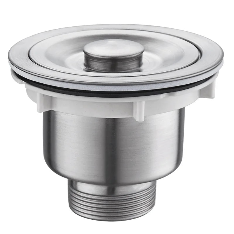 Bangqi Modern Design 110mm 140mm Stainless Steel Kitchen Sink Drain Strainer Brushed Usage for Basin Simple Installation
