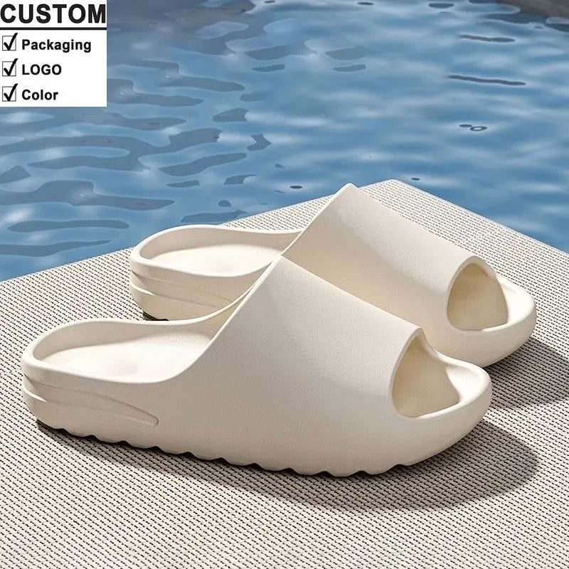 Wholesale 2025 Customizable Anti Slip Waterproof Eva Sandals for Women Comfortable Platform Summer Bathroom Shoes for Spring