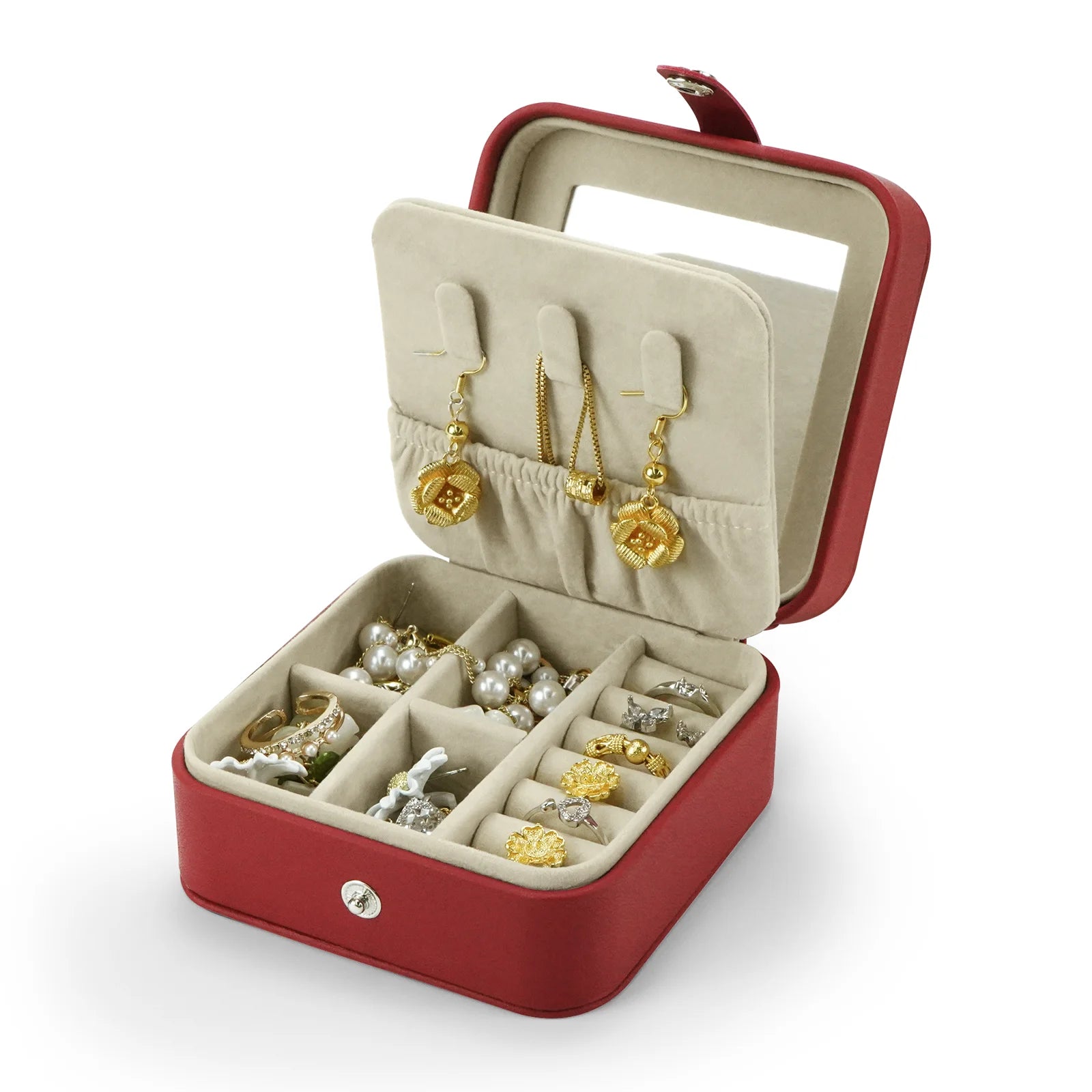 Necklace Bracelet Earring Jewelry Gift  Modern Style Pu Leather Rings Display Wholesale Custom Good Price Low Moq Jewelry Box