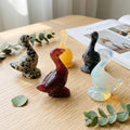 Wholesale Mix Materials Natural Crystal Animal Goose Crystal Crafts Cute Crystal Carvings Healing Stone for Gift and Decoration