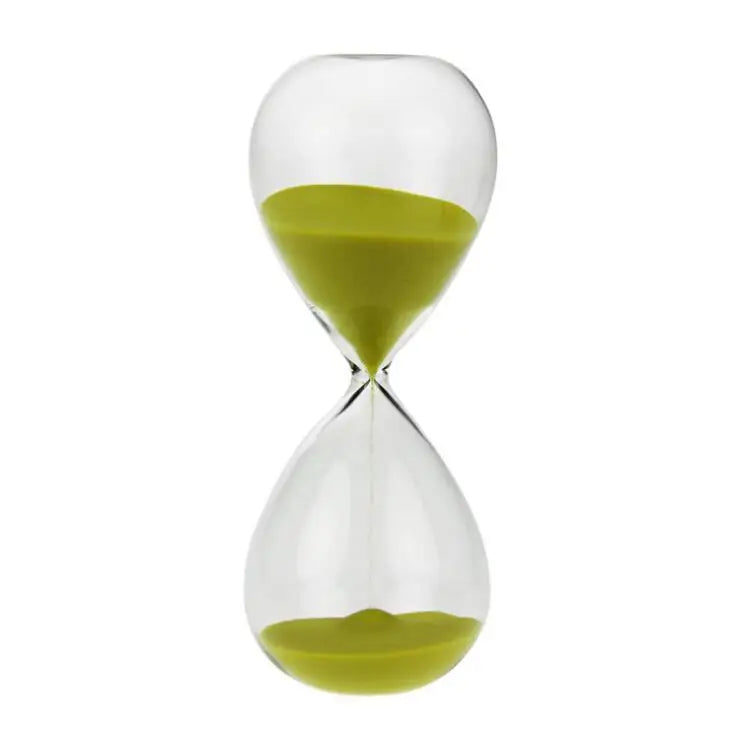 Modern Design Clear Glass Hourglass 5/10/30 Minutes /60 Minutes Timer