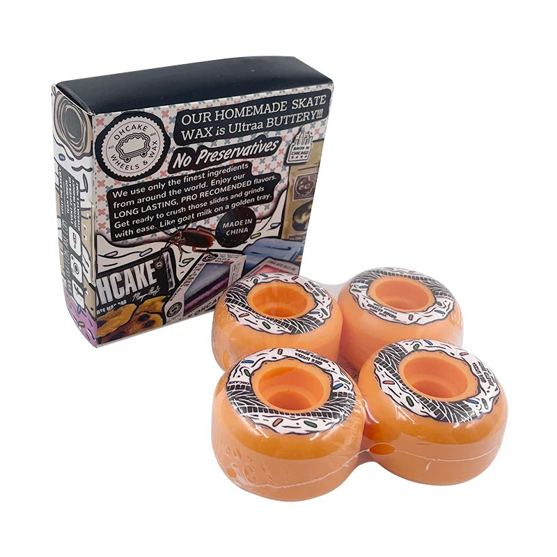 Discount Brand Skateboard Wheels in 51 52 mm SHR 102A with Brand logo Cardboard Package 80% Rebound Wholesale Wheel