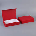 Custom Flip Top Magnetic Closure Gift Box Rigid Paper Stock Ready Luxury Jewelry Packaging