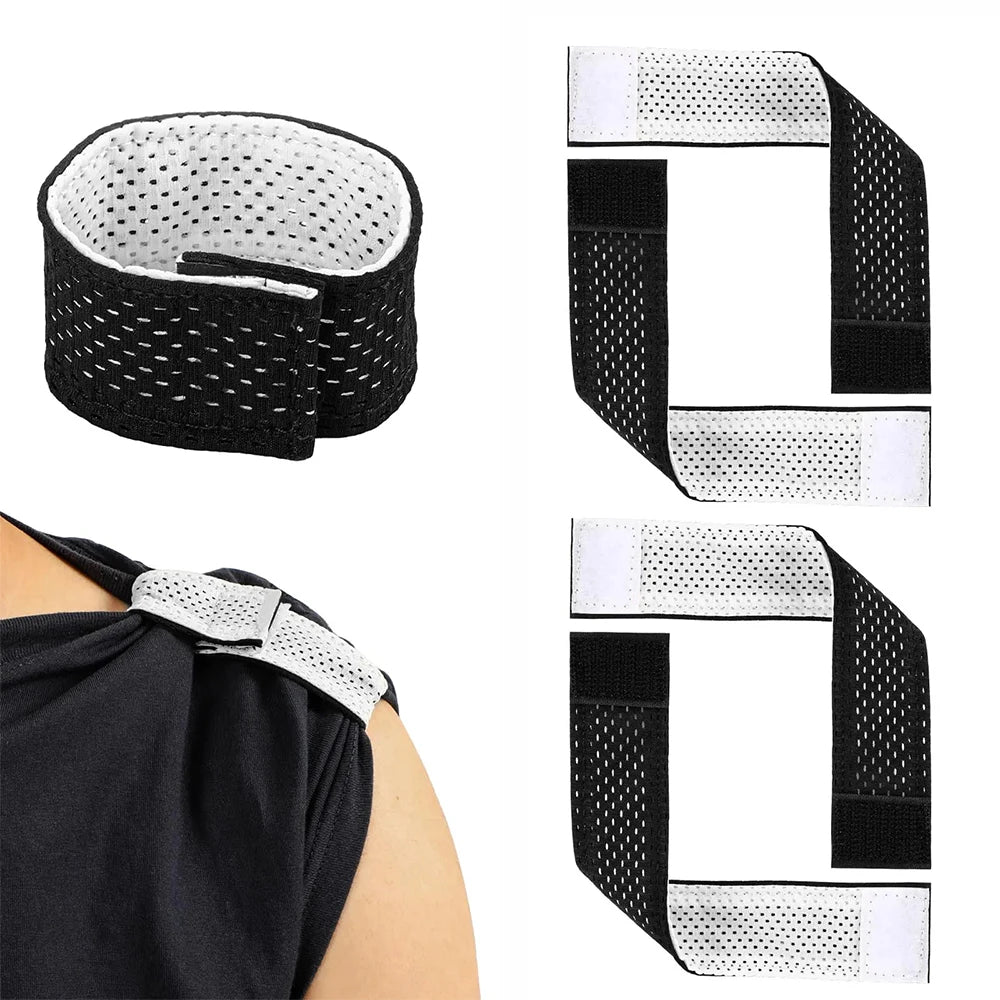 4 PCS Jersey Sleeve Bands Softball Sleeve Non-slip Fixing Straps Dual-sided Breathable Sleeve Straps Holder for Soccer