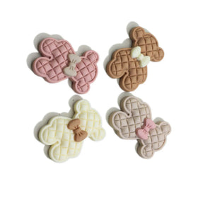 Kawaii Cartoon Bear Flat Back Resin Cabochons Scrapbooking Hair Bows Center DIY Phone Case Decoration Accessories