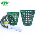 Golf Training Aids Range Item Golf Ball Holder Basket Metal Handle Iron Wire Black Golf Balls Basket for Hitting Mat