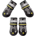 Lovoyager New Classic Leather Suede Fashion Designer Solid Eco-Friendly Large Dog Winter Waterproof Dog Shoes Reflective Strips