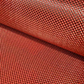 Factory Custom 3k 200g Red Plain Carbon Fiber Aramid Fiber Hybrid Fabrics Colored Red Carbon Fiber Fabric Roll Price