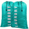 Commercial Foldable Reusable Cotton Eco Laundry Bag with Mesh Drawstring & Zipper Closure Makeup Remover Pad Included