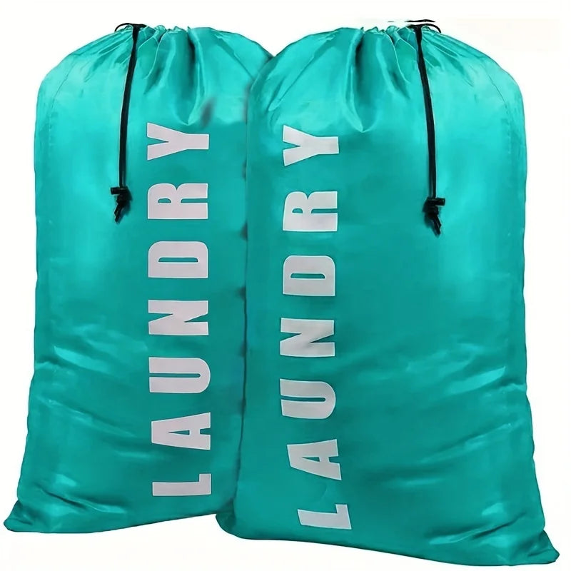 Commercial Foldable Reusable Cotton Eco Laundry Bag with Mesh Drawstring & Zipper Closure Makeup Remover Pad Included