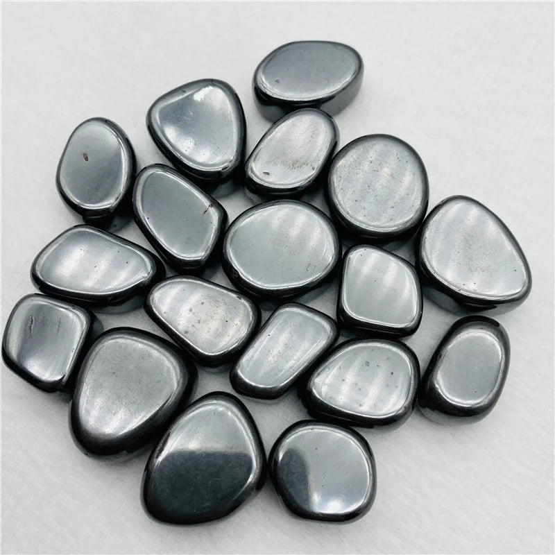 Wholesale Crystal Gravels Rough Stone Aura Hematite Tumbled Stone for Healing