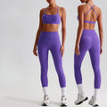 Seamless Moisture Wicking Workout Set for Women Lightweight Breathable Gym Fitness Running Yoga Sportswear Including Yoga
