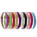 8mm Wristbands Bracelets for 8mm Slide Letters Mix Colors for Jewelry Making DIY Craft